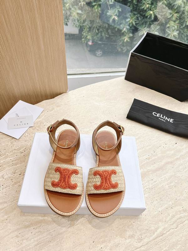 Cel Raffia Sandal