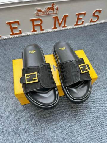 Fen Buckle Slide Sandal