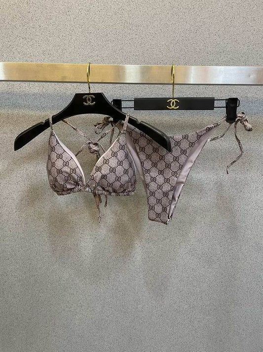 GUC Taupe Logo Bikini