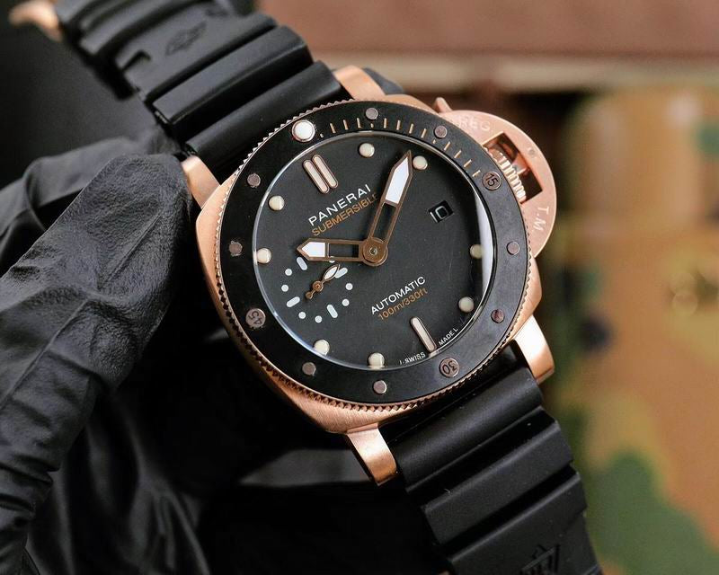 Panerai Rose Gold and Black Watch 44 mm