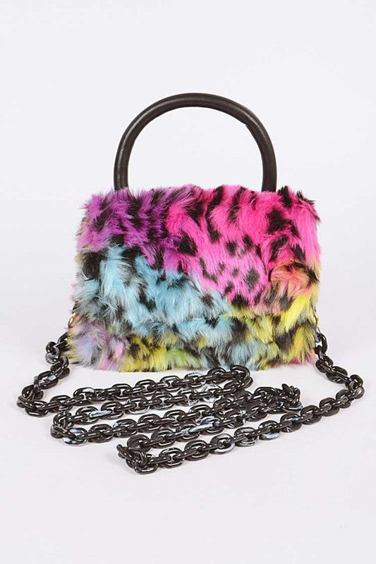 Mix Color Leopard Print Iconic Swing Bag