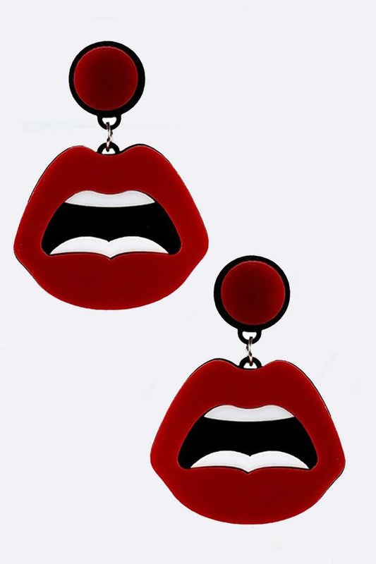 Iconic Mouth Acrylic Earrings