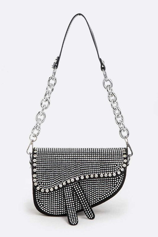 Iconic Studded Saddle Bag