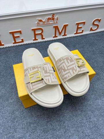 Fen Buckle Slide Sandal