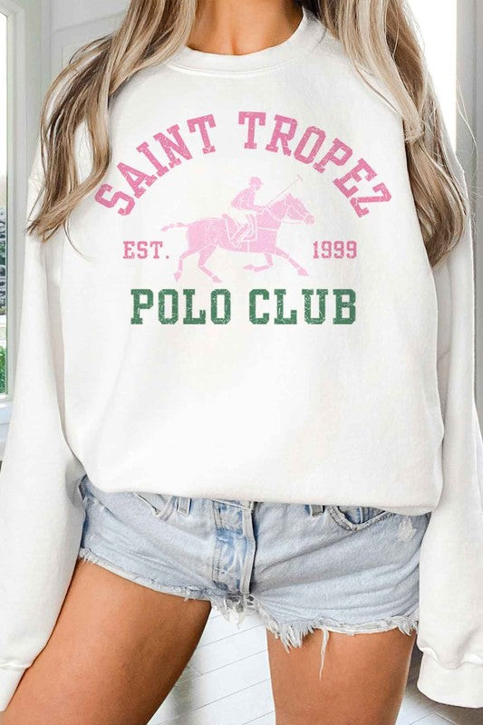 SAINT TROPEZ POLO CLUB OVERSIZED SWEATSHIRT