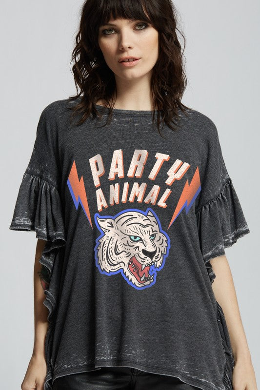 Party Animal Ruffle Tee