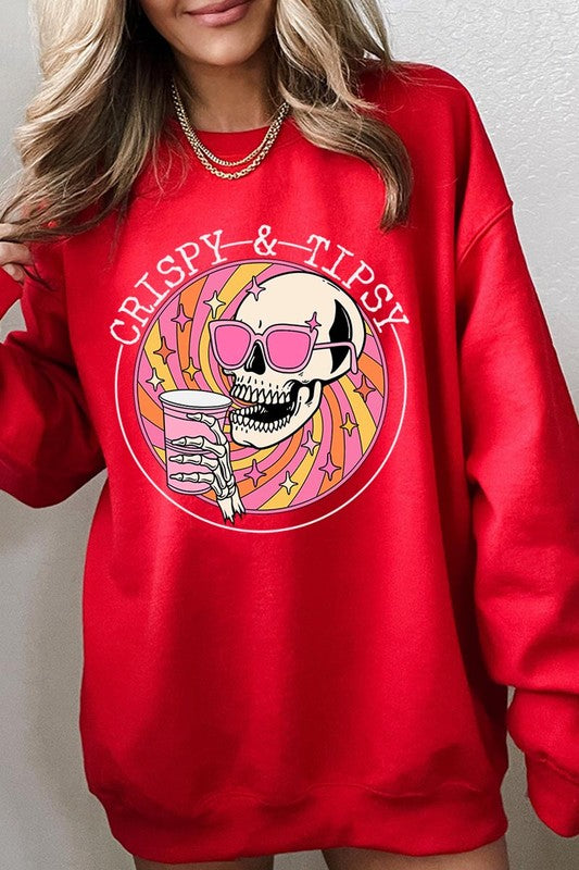 Crispy&Tipsy Graphic Fleece Sweatshirts