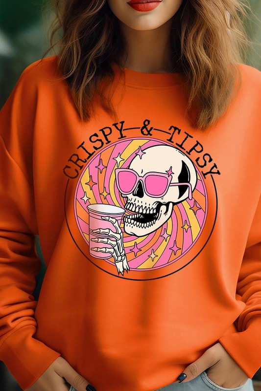 Crispy&Tipsy Graphic Fleece Sweatshirts