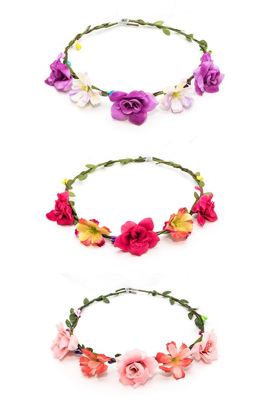 Mix Color Flower Crown Set