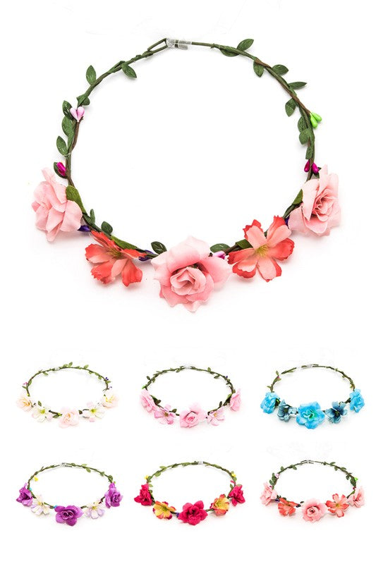 Mix Color Flower Crown Set