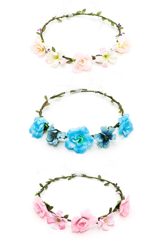 Mix Color Flower Crown Set