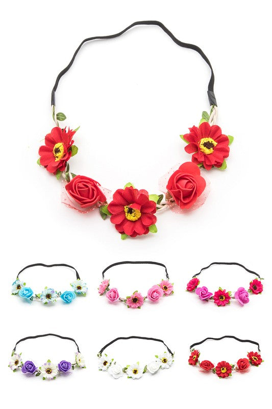 Mix Color Flower Crown Set