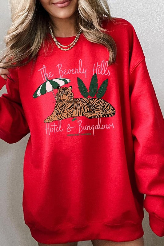 The Beverly Hills  Graphic Fleece Sweatshirts