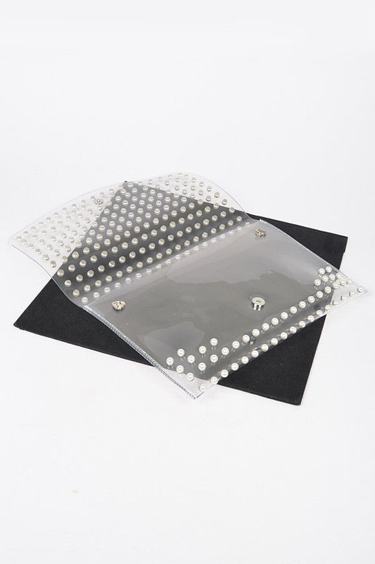 Pearl Studs Convertible Envelope Stadium Bag