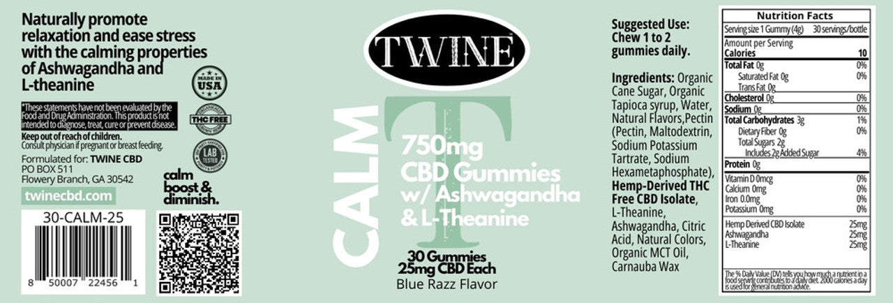 PREORDER: Twine 750 Calm Gummies