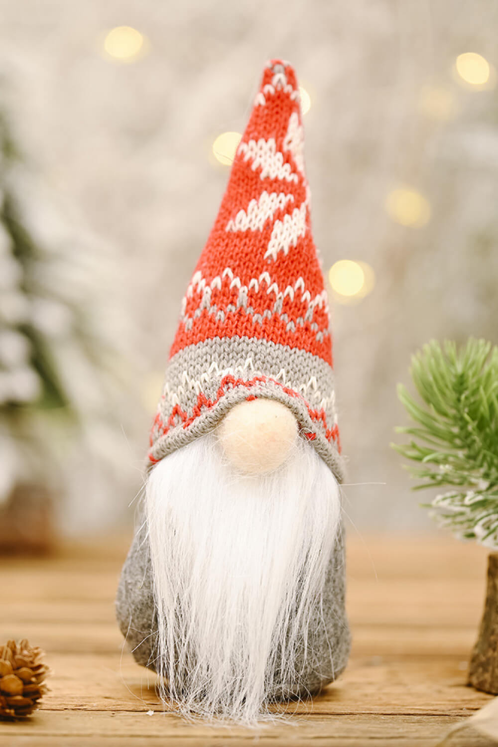 3-Pack Christmas Snowflake Hat Faceless Gnomes