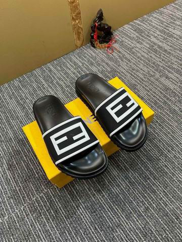 Fen Slide Logo Sandal