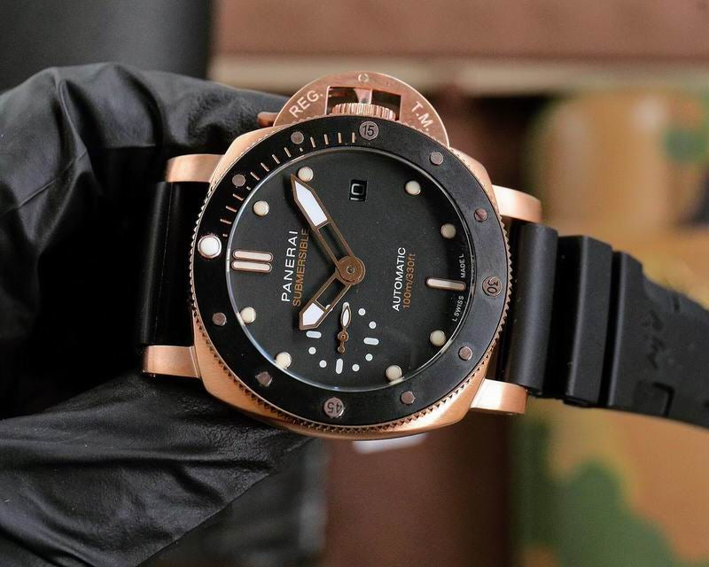 Panerai Rose Gold and Black Watch 44 mm