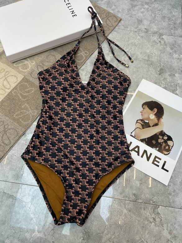 Cel Logo One Piece Swimsuit