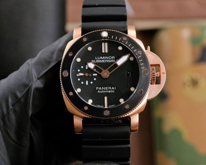 Panerai Rose Gold and Black Watch 44 mm