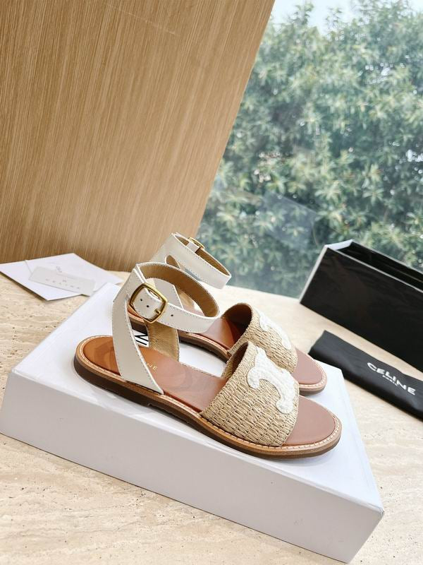 Cel Raffia Sandal