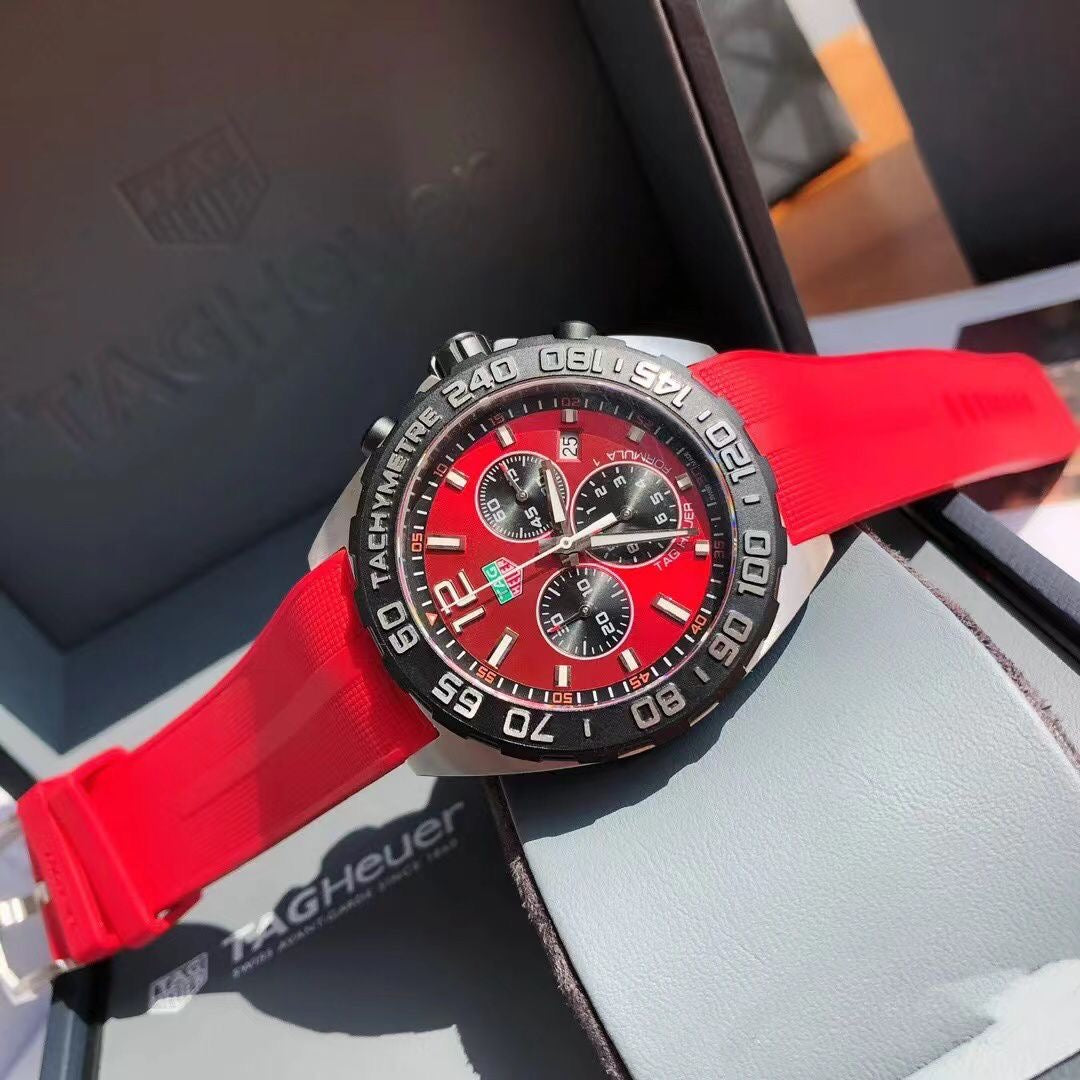 Tag Red Sporty Watch