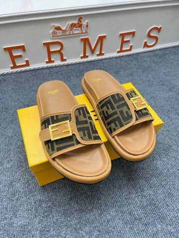 Fen Buckle Slide Sandal