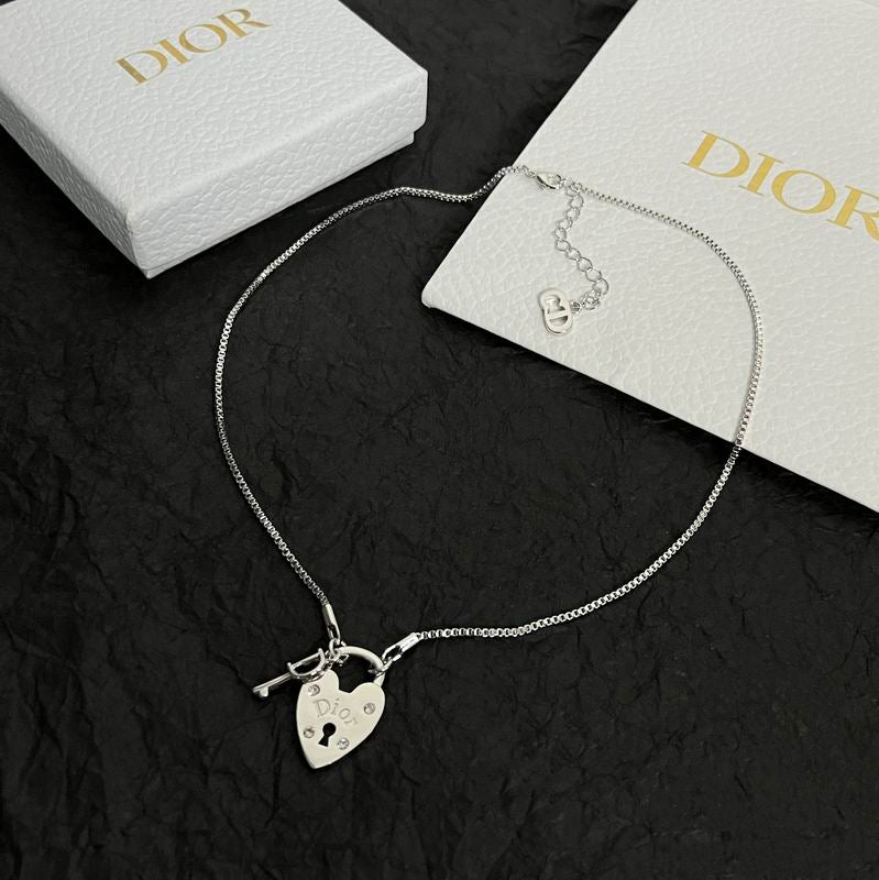 CD Heart Lock Necklace