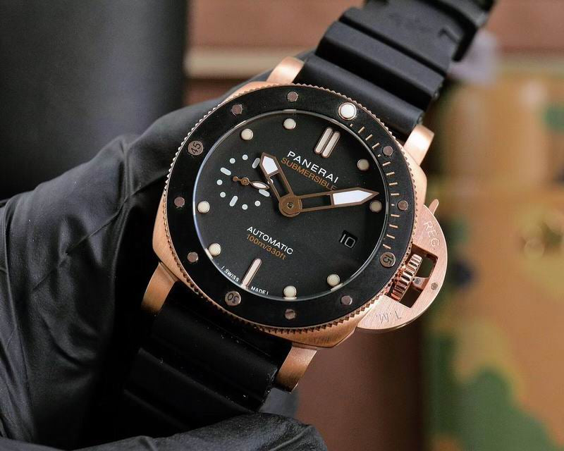 Panerai Rose Gold and Black Watch 44 mm