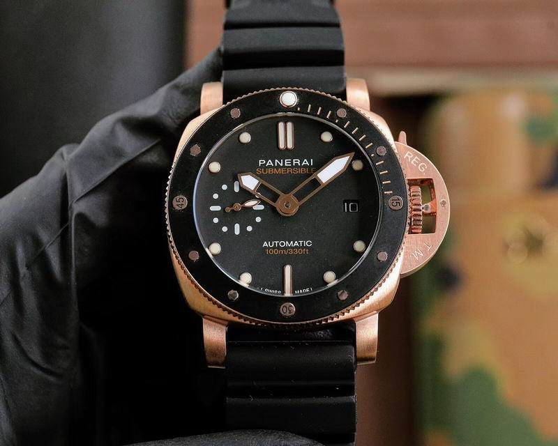 Panerai Rose Gold and Black Watch 44 mm