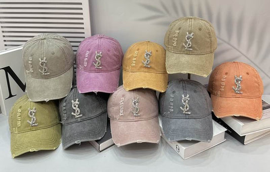 Saint Glitzy Distressed Baseball Hat