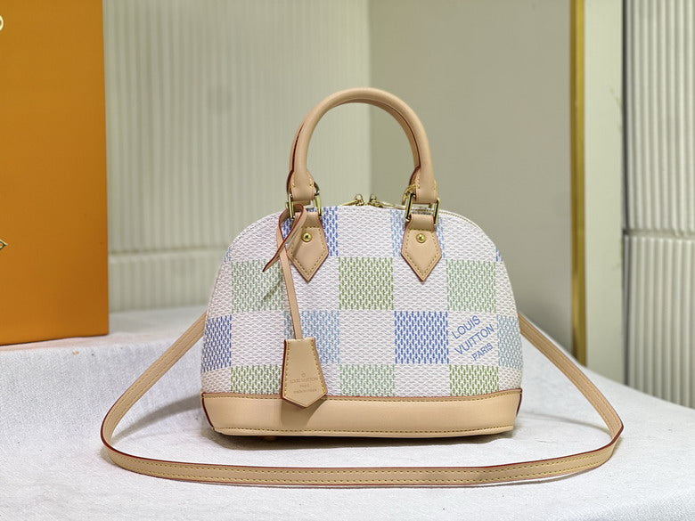 IV Crossbody Pastel Checked Bag