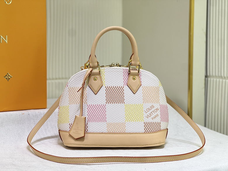 IV Crossbody Pastel Checked Bag