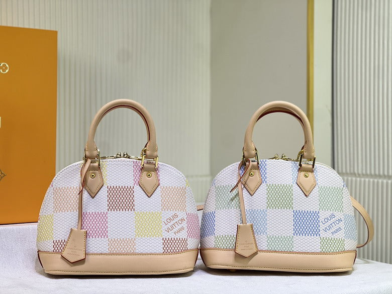 IV Crossbody Pastel Checked Bag