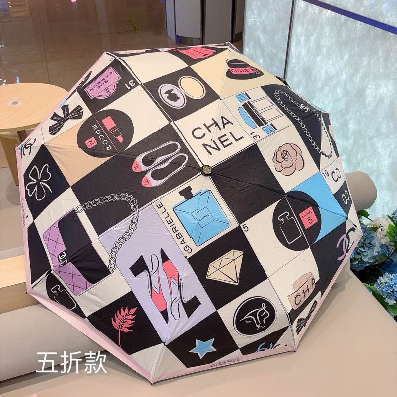 Chacha Checkered Umbrella