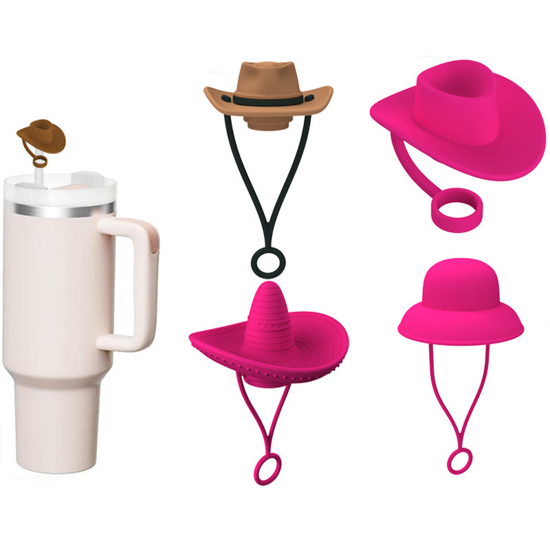 Straw Covers Cap Cowboy Hat Shaped