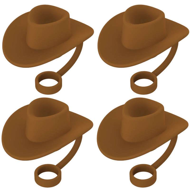 Straw Covers Cap Cowboy Hat Shaped